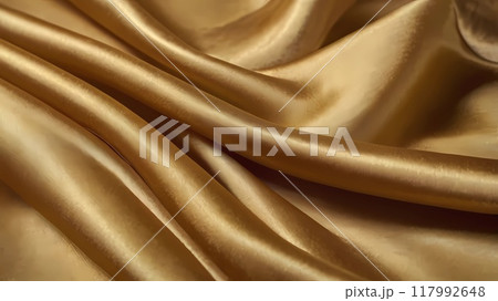 Close up texture of beautiful natural gold silk background. 117992648