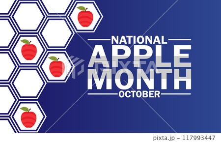 National Apple Month, background 117993447