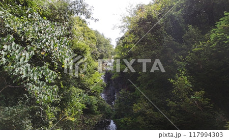 日本の滝百選_名勝【常清滝】ドローン空撮　SGT_No12 117994303