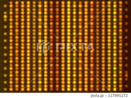 LED風のゴールドなキラキラドット背景 LED風のゴールドなキラキラドット背景 117995272