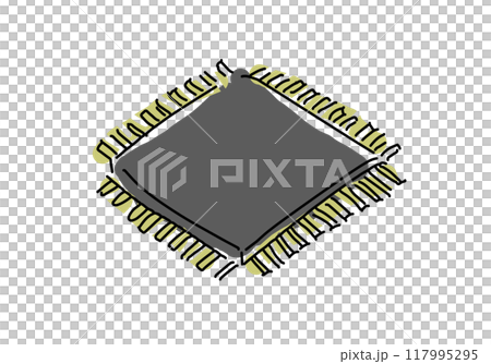 Simple line drawing of a semiconductor device image 117995295