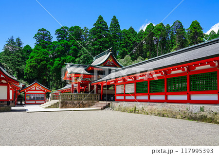 霧島神宮 国宝の幣殿・拝殿・本殿 (鹿児島県霧島市) 117995393