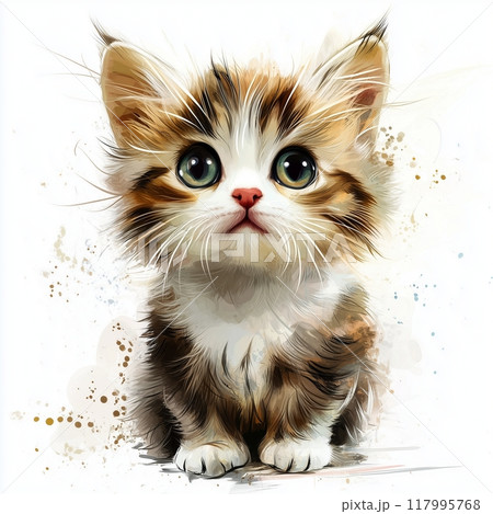 猫のイラスト「AI生成画像」 117995768