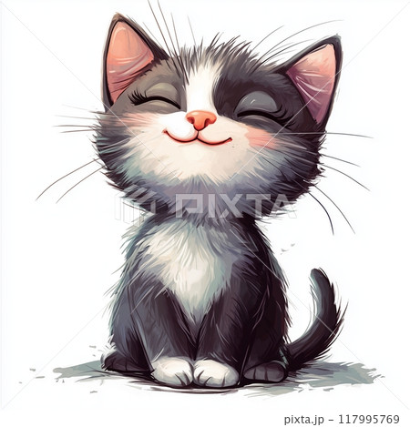 猫のイラスト「AI生成画像」 117995769