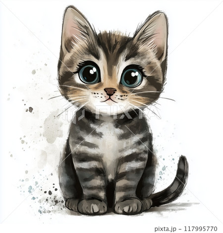 猫のイラスト「AI生成画像」 117995770