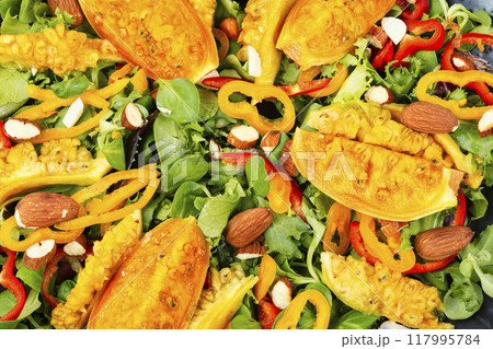 Fresh cactus salad. 117995784