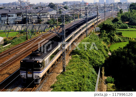 2006年 東海道線を走るキハ181系特急はまかぜ6両 2006年 東海道線を走るキハ181系特急はまかぜ6両 117996120