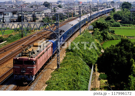 2006年　東海道線を走るEF81101ブルートレイン日本海4号 117996172