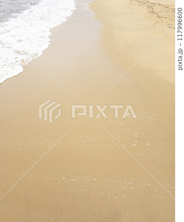 砂浜に打ち寄せる波 117996600