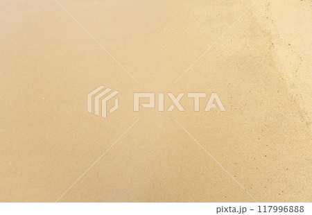 砂浜に打ち寄せる波 117996888