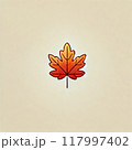 紅葉したモミジバフウの葉 117997402