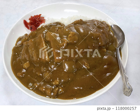 カツカレー　大盛りカツカレー　カレー　満足食堂 118000257