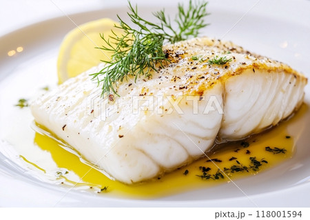 高級レストランのメインディッシュ・料理「AI生成画像」 118001594