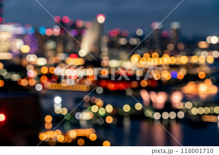 【神奈川県】横浜ベイエリア夜景　アウトフォーカス 118001710