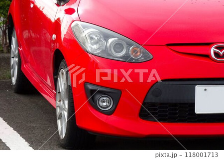 自動車イメージ　マツダ3代目デミオのフロントマスク 118001713