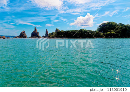 橋杭岩と光の輝き 118001910