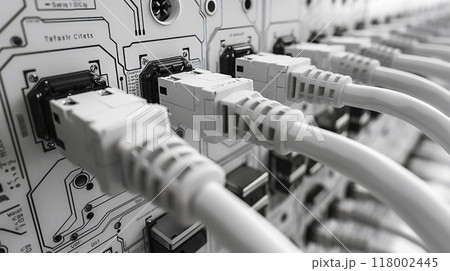 白い配線コード 118002445