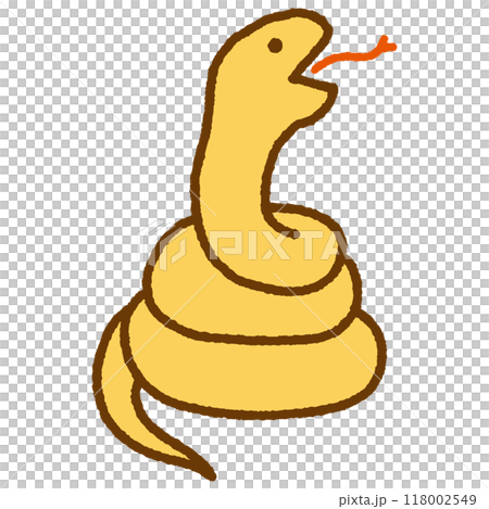 可愛的手繪蛇 118002549