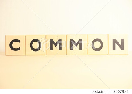 COMMON（コモン・一般）の文字素材 118002986