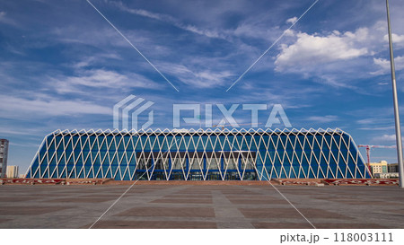 Palace of Independence timelapse hyperlapse, Central Asia, Kazakhstan, Astana Palace of Independence timelapse hyperlapse, Central Asia, Kazakhstan, Astana 118003111
