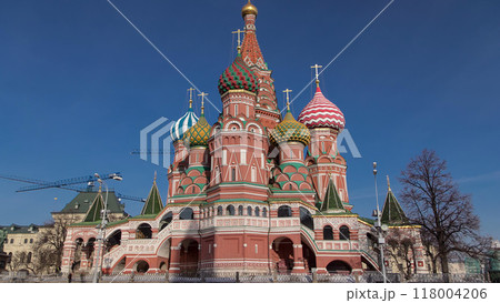 St. Basils cathedral timelapse hyperlapse in Moscow, Russia St. Basils cathedral timelapse hyperlapse in Moscow, Russia 118004206