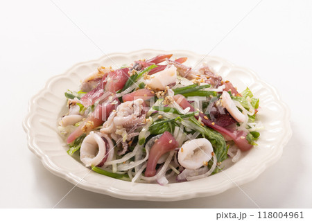 ヤリイカとミョウガのサラダ 118004961