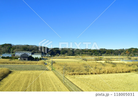 JR東日本、鹿島線佐原駅から鹿島神宮駅までの車窓風景(2022年冬) 118005031