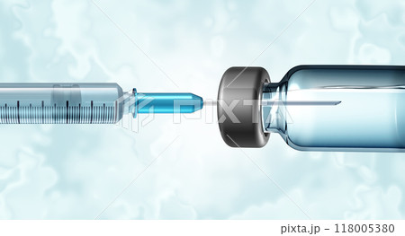 Vaccine And Syringe 118005380