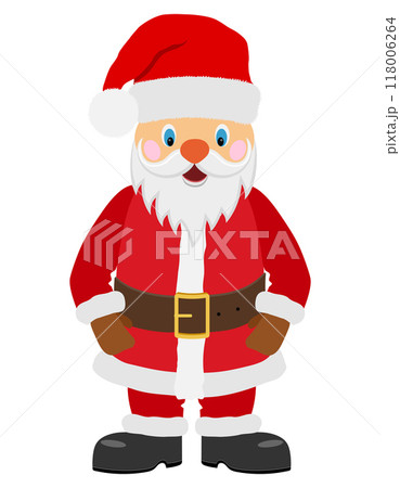 new year and christmas santa claus flat style vector illustration 118006264