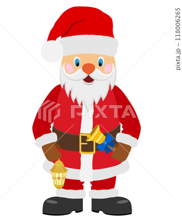 new year and christmas santa claus flat style vector illustration 118006265