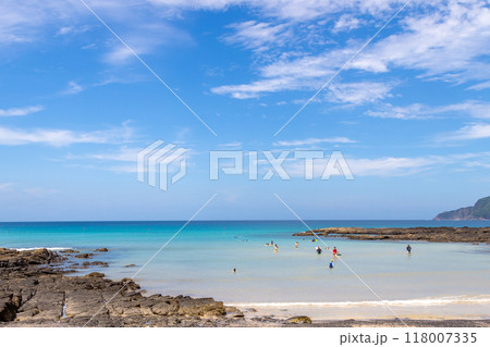 美しい海水浴場　熊本県天草市の茂串海水浴場 118007335