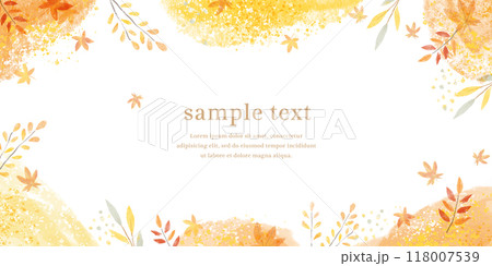 秋の紅葉のフレーム 秋の紅葉のフレーム 118007539