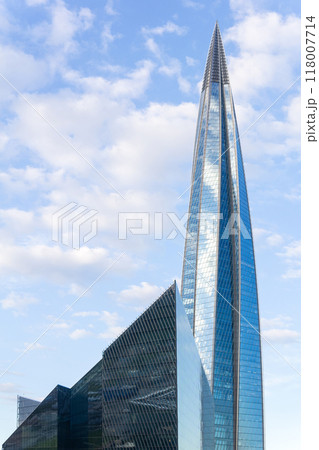 view of the Lakhta Centre building complex against the sky 118007714
