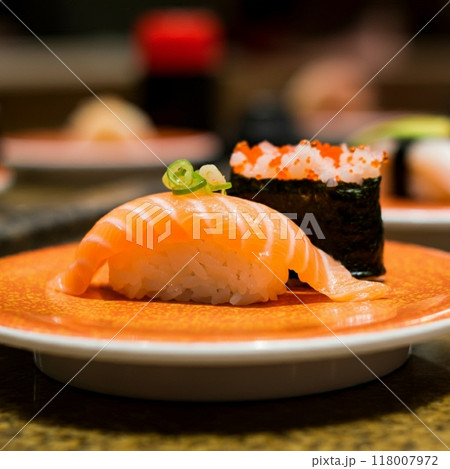 美味しそうなお寿司 118007972