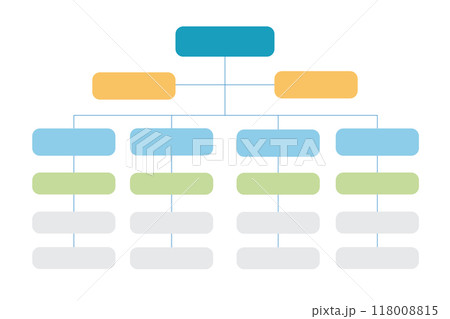 Organization chart business diagram design, Vector illustration.  118008815