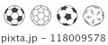 Football Soccer ball vector illustration black style 118009578