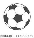 Football Soccer ball black style vector 118009579