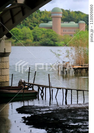 手賀沼と手賀大橋（千葉県） 118009860