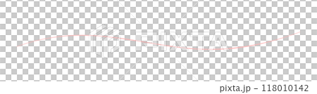 ゆるやかなウェーブが美しい手書きの横長の線 - ピンク色のシンプルでおしゃれなデザイン素材 ゆるやかなウェーブが美しい手書きの横長の線 - ピンク色のシンプルでおしゃれなデザイン素材 118010142