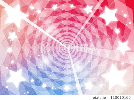 星を散りばめた放射の背景素材 赤,ピンク,青 星を散りばめた放射の背景素材 赤,ピンク,青 118010169