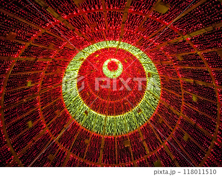 Hundreds of colored illuminated led lights	 118011510
