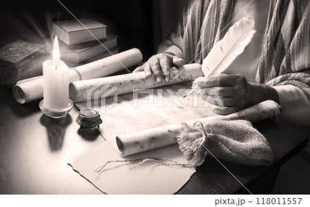 Ancient writer write the book Ancient writer write the book 118011557