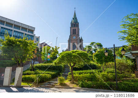 ソウル明洞の観光名所、明洞大聖堂 ソウル明洞の観光名所、明洞大聖堂 118011686