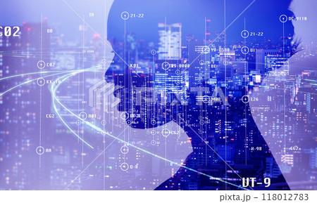 仮想空間の影絵 118012783