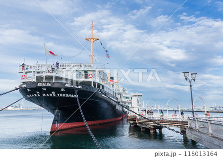 「神奈川県」横浜港に展示されている氷川丸 118013164