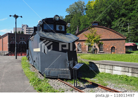 小樽市総合博物館　ラッセル車「キ270」と機関車庫 118013497