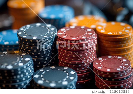 カジノのチップ3　AI生成画像 118013835
