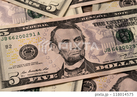 米5ドル札イメージ 118014575
