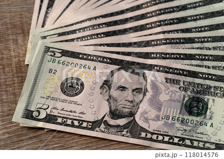 米5ドル札イメージ 118014576