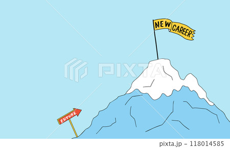 キャリアチェンジ 転職 キャリアパスのイラスト キャリアチェンジ 転職 キャリアパスのイラスト 118014585